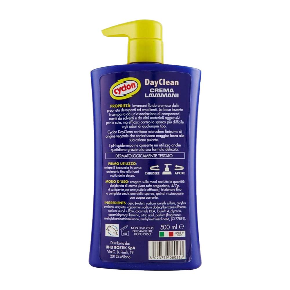 Crema Lavamani DayClean Pulizia Estrema ed Efficace CYCLON 500 ml
